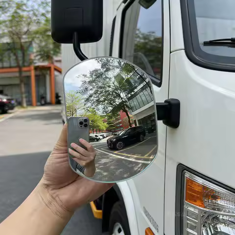 Large Car Side Mirrors Blind Zone Mirrors 60 Degree Wide Angle Additional Spherical Dead Zone Mirror