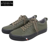 Tommy Hilfiger 男士低筒真皮運動鞋，卡其色，鞋幫高度 25 厘米，FM0FM02373，尺寸 40（歐盟）[二手]