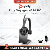 Poly Voyager 4310 UC | USB-A / USB-C | Mono | Bluetooth Headset With / Without Charging Stand(76U48A