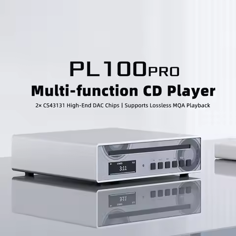 SMSL PL100PRO Multi-function CD Player 2xCS43131 High-End DAC Chip Supports Lossless MQA Playback XL