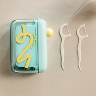 Dental Floss Box Portable Automatic Pop-Up Dental Floss Holder Floss Dispenser Floss Toothpick Stora