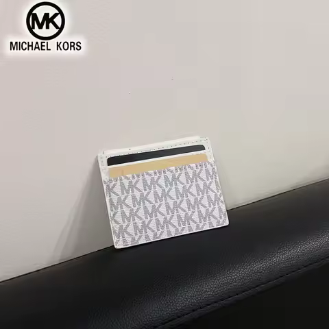 2026 Michael Kors Women's Fashion Leisure Card Bag MK Driver's License Card Cover Zero Wallet Girls'