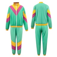 Retro 70s Disco เครื่องแต่งกายผู้ชาย Hip Hop Rock Music Party คอสเพลย์ฮาโลวีนเวทีสวมใส่เสื้อผ้าเต้นร