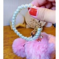 HP Bracelet toy / keyhp, pearl plus fur