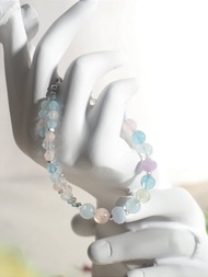 摩根石 摩根石鑚切 摩根石盤珠 碧璽 手鍊款 水晶設計款