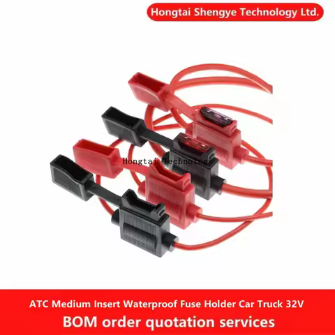 ATC Medium Insert Waterproof Fuse Holder for Car truck 32V 18/16/14/12/10AWG Standard Fuse Insert 5A