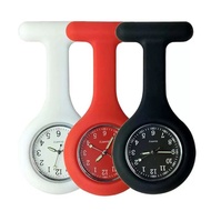 Silicone Nurse Watch Jam Jururawat Nurse Brooch Watch Jam Gantung Nursing Medical Hanging Clip Watch