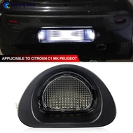 NOBELJIAOO Car LED License Plate Light Number Plate Lamp For Peugeot 107 05-14 Canbus For Citroen C1