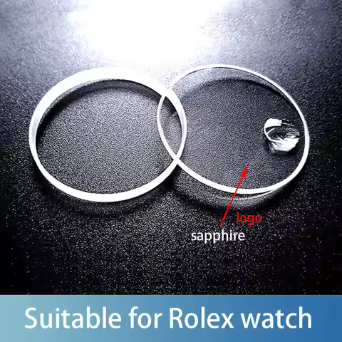 Applicable to Rolex sapphire glass mirror for black green Water Ghost logo calendar without calendar
