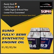 SUMO Fully/ Semi Synthetic Engine Oil (R1-5W40/R2-10W60/R3-10W40/R4-5W30)(4L)