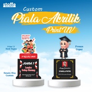 Custom Acrylic Trophy Independence Trophy Competition Trophy Graduation Trophy Custom Vandel Trophy 