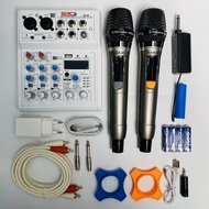 ( SIÊU PHẨM THU ÂM KARAOKE 2024 ) Bộ Combo Mixer E4 và Mic Max56 Thu Âm Livestream Karaoke Chính Hãn