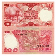 Uang Kuno Lama 100 Rupiah Badak Tahun 1977