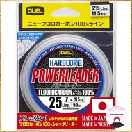 DUEL HARDCORE Fluorocarbon Line 25 lbs. HARDCORE POWERLEADER FC 50 m 25 lbs. Natural Clear H3341