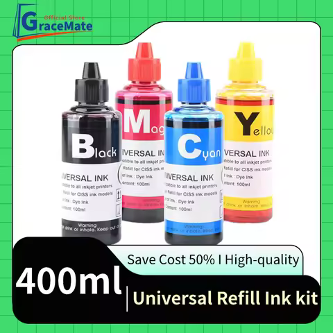 400ML Dye Ink Compatible for HP63 Deskjet 1110 2130 2131 2132 3630 4250 5220 5230 5232 5252 Cartridg