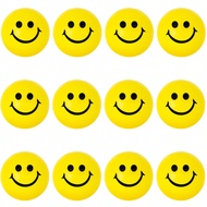 LovesTown 40 PCS Face Squeeze Balls, 2 Inch Face Stress Balls Yellow Smile Squeeze Balls Mini Stress
