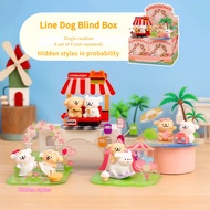 Line Dog Blind Box Cute Doll Desktop Ornament Creative Holiday Gifts Blind Box Surprise Toy