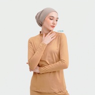 Nabnib - Fuku Long Sleeve Turtleneck Cooling Fiber Manset Shirt