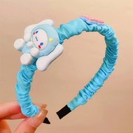 Gratis Ongkir - Bandana Anak Perempuan Motif Kerut / Bando Karakter Sanrio / Bando Scrunchie Sanrio