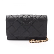 【二手】Tory Burch 單肩包，壓花Logo，138853001，黑色皮革，女單肩包，全新