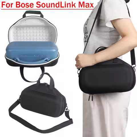 Portable Speaker Portable Case Storage Silicone Cover Case for Bose SoundLink Max EVA Carrying Case 