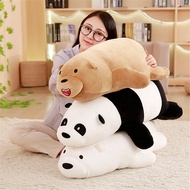 90cm Biggest Stuffed Toy Animal Child Kid Girfriend We Bare Bears Panda Grizzly Ice Bear Plush Toy Doll Birthday