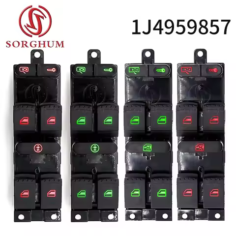 SORGHUM 1J4959857A 1J4959857D For VW Golf MK4 Jetta 4 Bora Passat B5 Seat Leon Toledo Window Master 