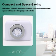 yohooo Indoor Mechanical Outlets Timer 24-Hour Programmable Plug-in Switch Support 15-Minute Interva