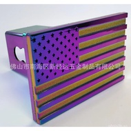 Automotive Metal2Inch Trailer Hook Dust Plug Trailer Buckle Cover Square Protection Cover Plug Cover