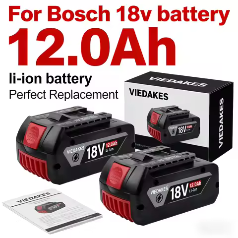 100% Original 18V 12000mAh Power Tool Battery for Bosch 18V Professional GBA18V GBS BAT609G BAT618G 