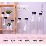 [mybotol] BOTOL PLASTIK | BOTOL AIR MINUMAN | BOTOL JUS KOPI TEH | 320ML/360ML/380ML/500ML