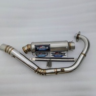 knalpot racing YOSINGSAE MX KING 150 jupiter mx 135 new/old pipa leher road race