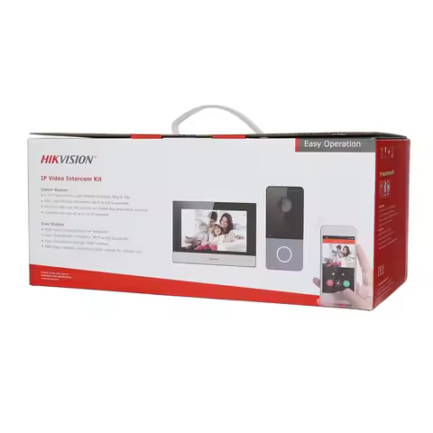 HIKVISION DS-KIS603-P(C) Multi-language 802.3af POE Video intercom KIT,include DS-KV6113-WPE1(C) & D