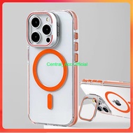 [ SAMSUNG S22 ULTRA | S23 ULTRA | S24 ULTRA ] 3 IN 1 PREMIUM CASE MAGSAFE STAND CAMERA CROME PLUS EA