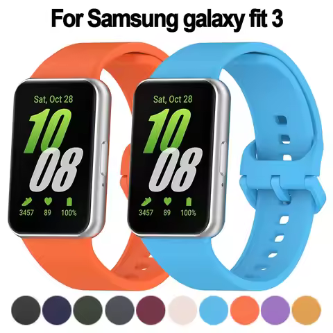 Silicone Strap for Samsung Galaxy Fit 3 Band Smartwatch Rubber Bracelet Correa Sport Band Samsung Ga