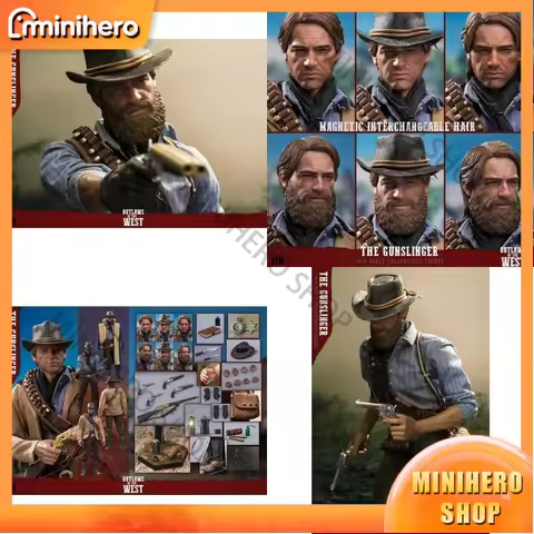 In Stock LimToys 1/6 Scale Western Cowboy Arthur Morgan from Red Dead Redemption 2 OUTLAWS WEST Magn