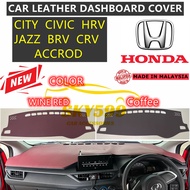 New Color Honda Car Leather Dashboard Cover Wine Red Coffee Civic City Jazz HRV Accord BRV