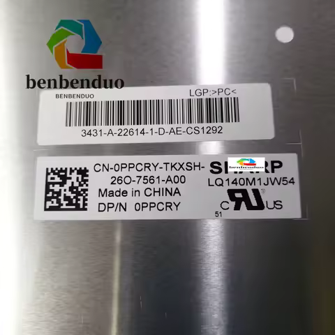 14.0" 144Hz Laptop LCD Screen Panel Display 1920X1080 40Pin EDP LQ140M1JW49 LQ140M1JW54 for Dell Ali