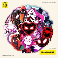 Aesthetic Motorcycle Helmet Laptop Sticker Spidervers Motif Vinyl Waterproof Kiss Cut Matte Laminati