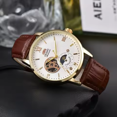 DFDG Sun, Moon, and Stars Series Sport Casual Mechanical Unisex Orient Watch Full Functionality Worl