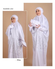 Dannis Fashion Mukena Dewasa Putih Model Terusan