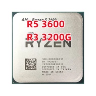 ซีพียูตั้งโต๊ะโปรเซสเซอร์ Ryzen 5 3600 R5 3600 3.6กิกะเฮิร์ตซ์หกแกนโปรเซสเซอร์ซีพียูสิบสองเธรด7NM 65วัตต์ L3 = 32เมตร AM4ซ็อกเก็ต100-000000031