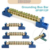Grounding Bus Bar 6ways8ways12ways Hole Terminal Bus Bar Copper Earth Neutral For Electrical Panel