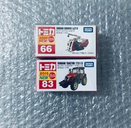 Tomica Tomy  Tomytec 多美卡 (初回 特別仕樣) #66 Yanmar Combine AJ218 #83 Yanmar Tractor YT5113 [中製/越製]