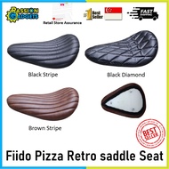 Fiido Pizza Retro Saddle Seat 3 Holes for Q1/Q1S Ebike Bicycle Electric Scooter E-scooter Bike Parts