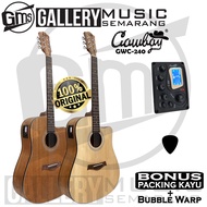 ORIGINAL!!! Gitar Akustik Elektrik Import Cowboy GWC-240 NA GWC 240NS Equalizer Tuner AW-1