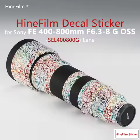 Hinefilm Skin for Sony 400 800 Lens Sticker for Sony FE400-800 F6.3-8 G Lens Sticker SEL400800 Skin 