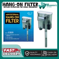 Infinity Mini External Hang On Back HOB Filter For Small Aquarium Fishes Oxygen Filtration