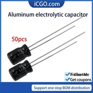 50pcs 6*7 aluminum electrolytic capacitor 10UF 22UF 47UF 63V 100V Electrolytic Capacitor assortment 
