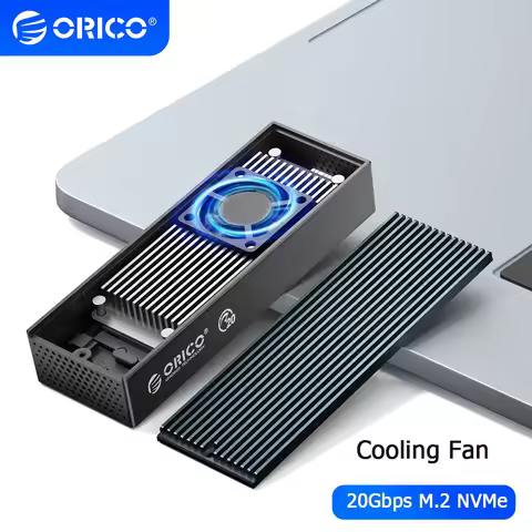 ORICO 20Gbps M.2 NVMe Enclosure USB 3.2 Type C M2 SSD External HD Case Solid State Hard Drive Disk S